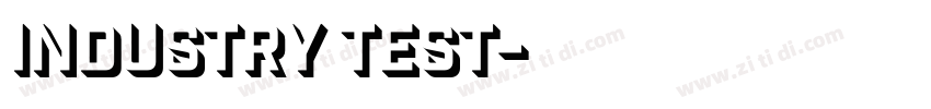 industry test字体转换